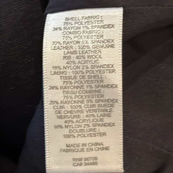 Rebecca Taylor Jacquard Black Leopard & Leather Trim Moto Jacket Size 2 NWT - Picture 6 of 15